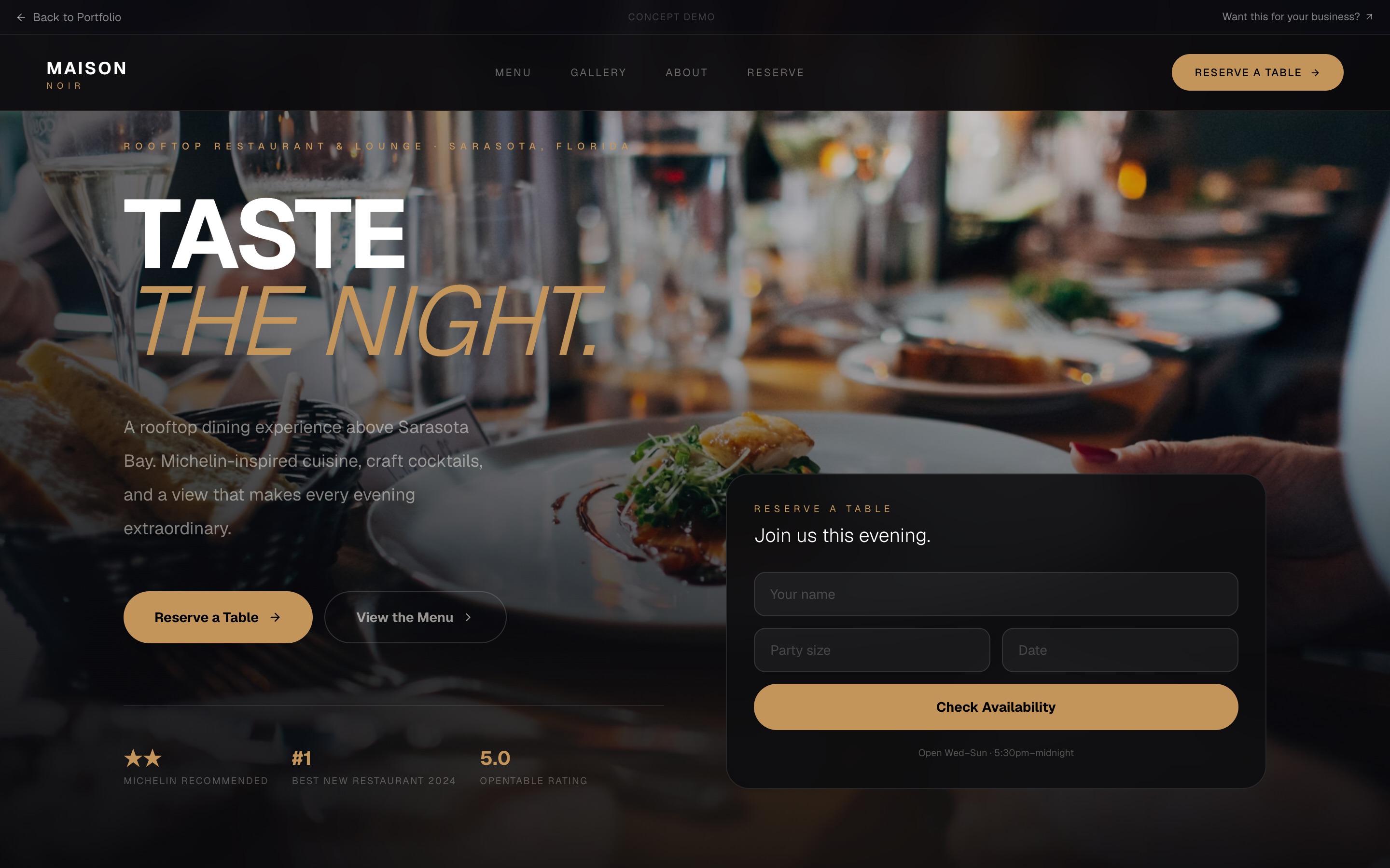 Maison Noir — homepage